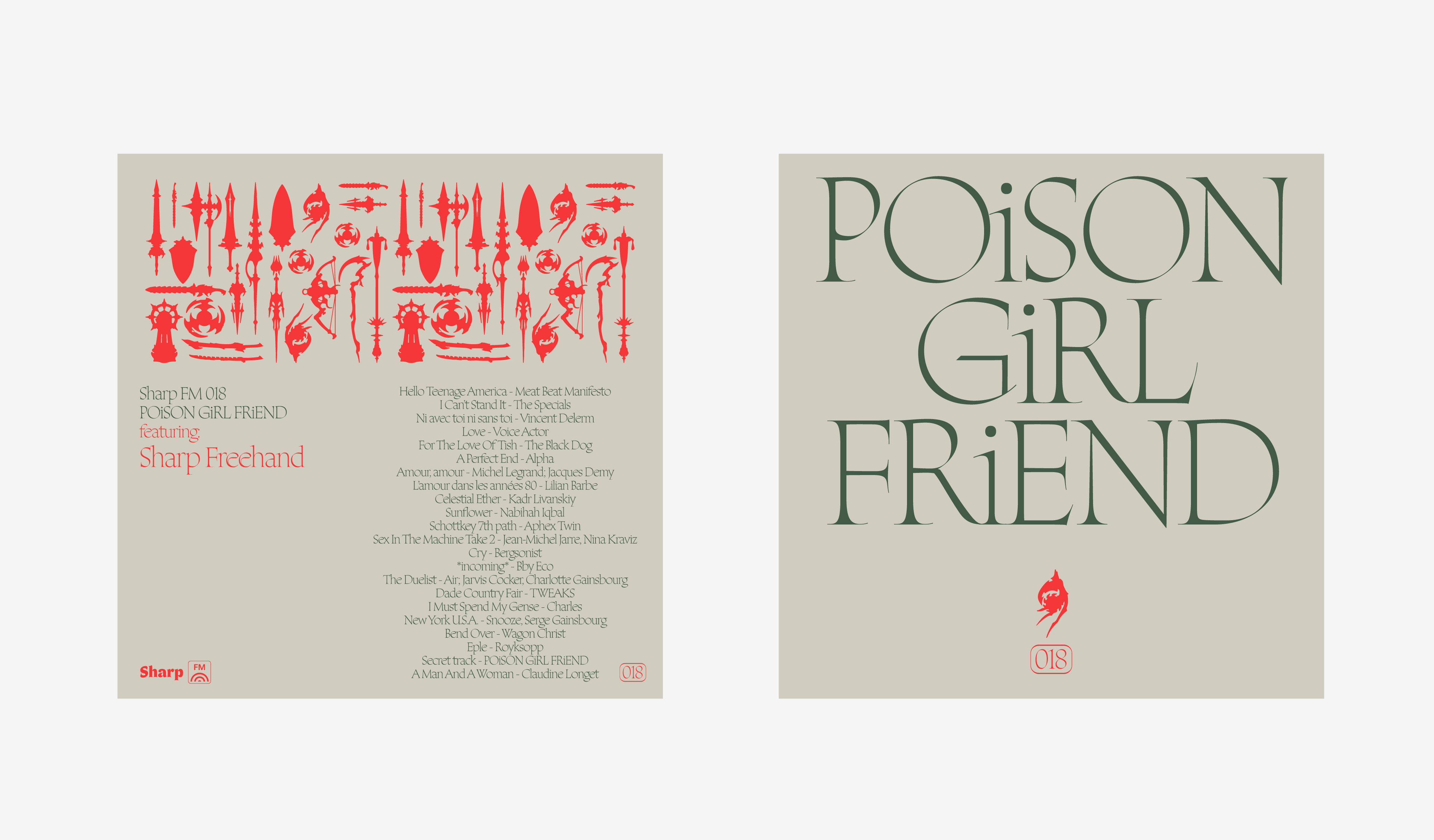 Sharp FM 018: POiSON GiRL FRiEND for Sharp Freehand – Sharp Type